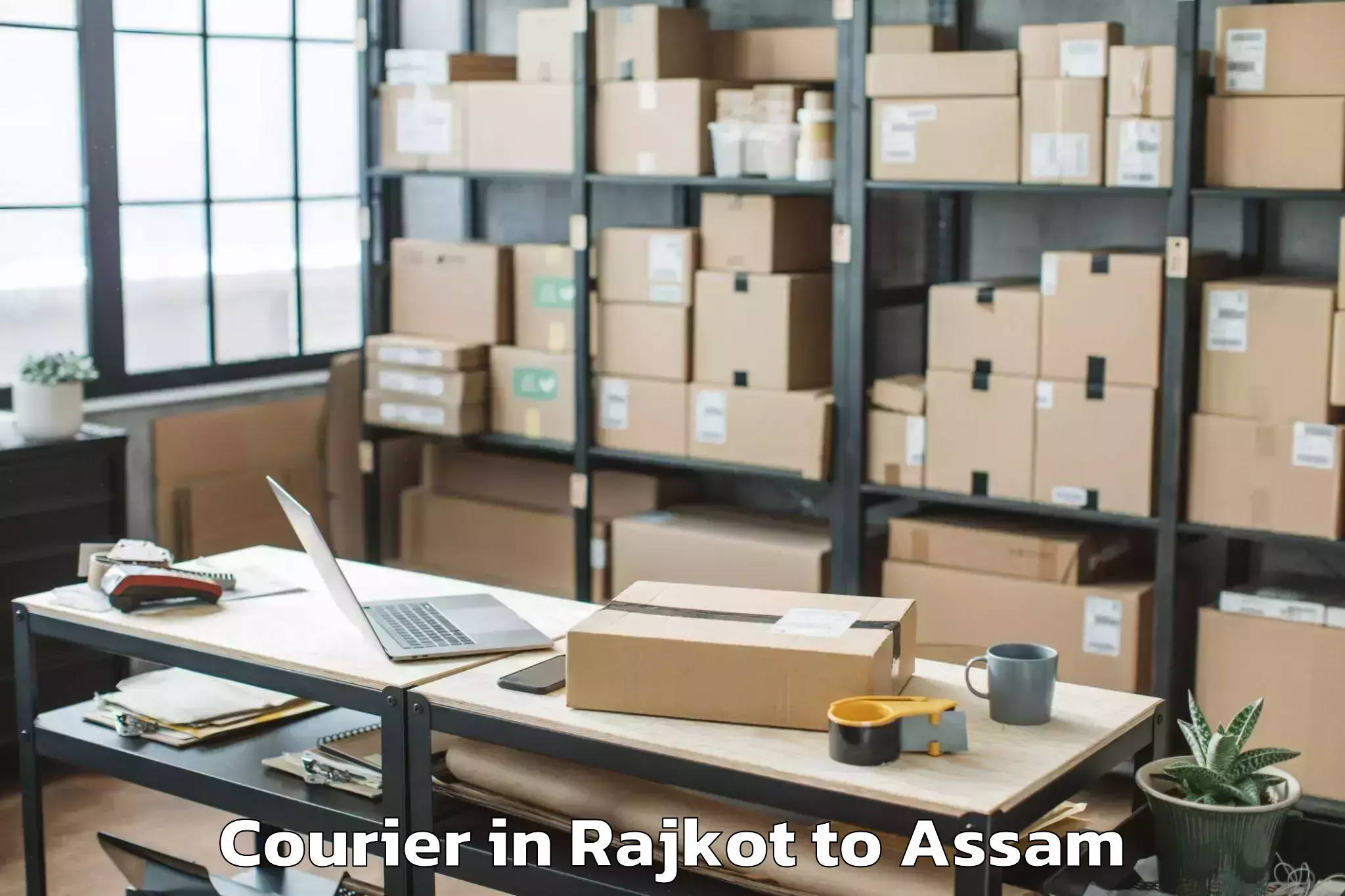 Easy Rajkot to Silapathar Courier Booking